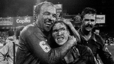 Scary: Queensland great Wally Lewis, left, is another Immortal to suffer from epilepsy.