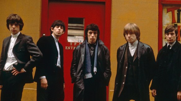 The Rolling Stones outside the Tin Pan Alley Club in London, 1963.