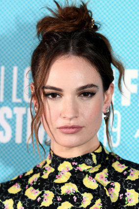 Lily James in 2019.
