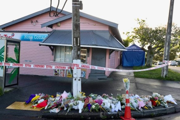 The milk bar where Janak Patel was fatally stabbed during a robbery in Sandringham, Auckland, NZ.