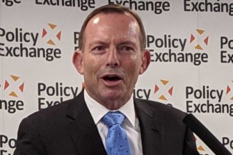Tony Abbott was asked about the book Seventy Two Virgins in his speech.