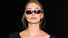 Billionaire heiress Mathilde Pinault attends the Saint Laurent Womenswear Spring/Summer 2027 show as part of Paris Fashion Week 