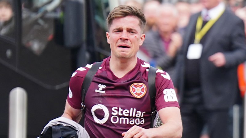 Broken Hearts: Socceroo left in tears as Scottish title bid ends in ‘shameful scenes’