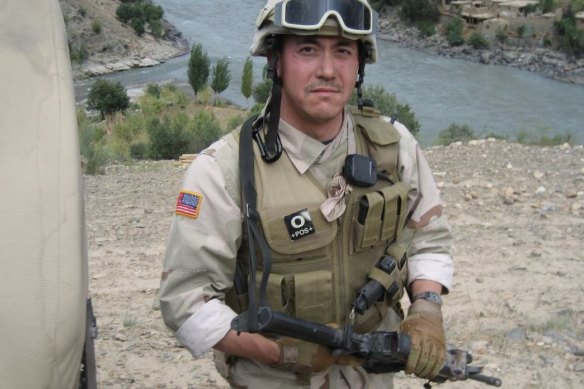 Fred Bradford during a tour of duty in Afghanistan in 2006. 