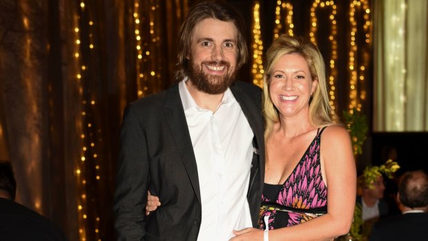 Mike Cannon-Brookes and his wife Annie at the Sydney Children's Hospital's SunSCHine Committee annual fundraiser.