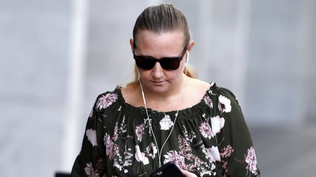 Stacey Lee McIntosh at an earlier appearance at Brisbane District Court.