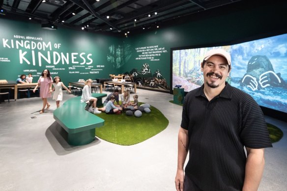 Artist Abdul Abdullah has masterminded Kingdom of Kindness for the HOTA Children’s Gallery.