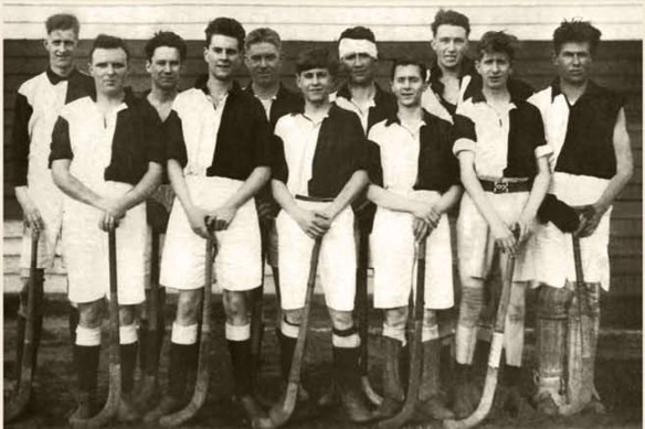 The Brunswick Hockey Club team in 1926.