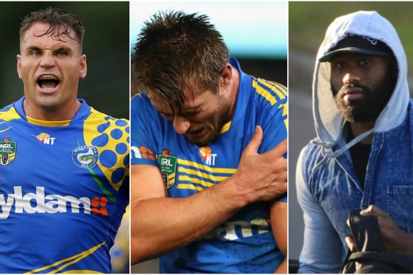 Anthony Watmough, Kieran Foran and Semi Radradra.