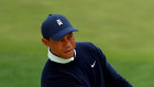 On the comeback trail. Tiger Woods warms up on the range during a practice round in Augusta. 