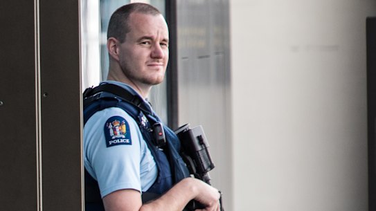 New Zealand police in the city of Christchurch.