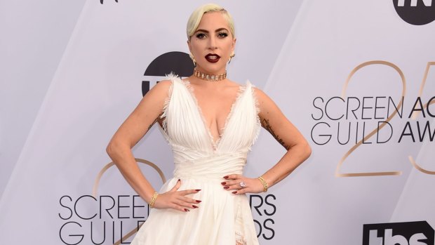 Lady Gaga arrives at the 25th annual Screen Actors Guild Awards in Los Angeles.