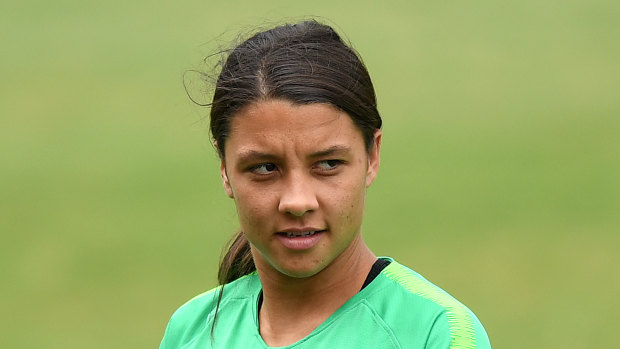 Lofty expectations: Sam Kerr will wear the captain's armband when she contests her third World Cup.