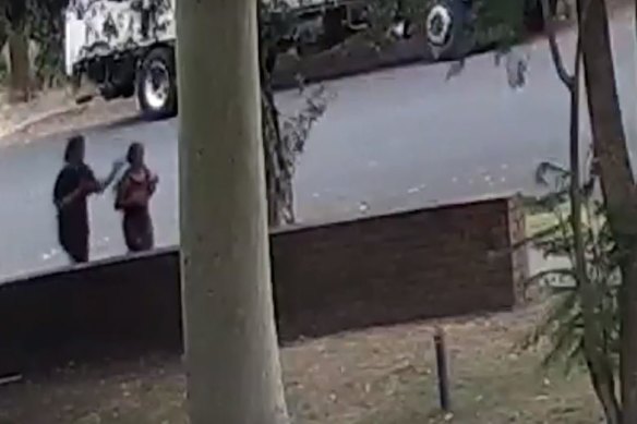 Police released CCTV footage of the alleged attack.