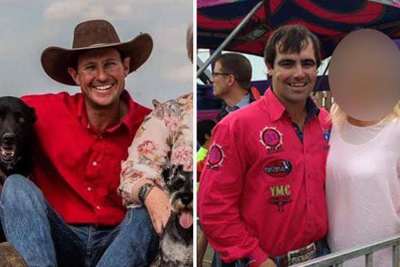The two bull riders at the centre of the defamation proceedings,  Matthew Doak (left) and Josh Birks (right), have known each other for more than 15 years and first met as juniors.