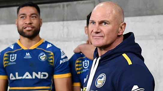 Brad Arthur during the win over Canberra.