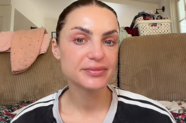 Domenica Calarco in a video about her daughter’s first birthday.