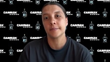 Sam Kerr speaks to media for the first time since signing with Gotham FC.