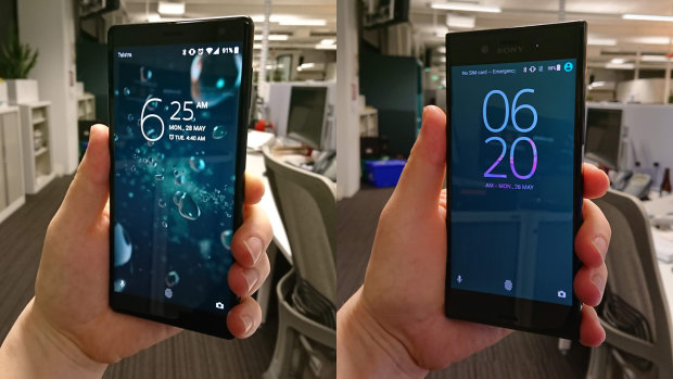 The XZ2 (left), versus the original XZ from 2016.