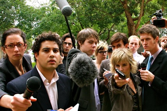 “The running joke was that we made a so-so TV show but a great YouTube channel,” jokes Marc Fennell (second from left).