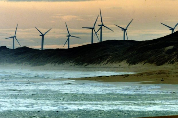 A wind farm outside Port Fairy in Victoria.