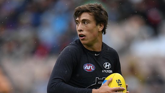 Caleb Marchbank did not play after round 16 last year due to injury.