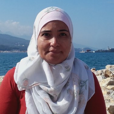  Majida Ali  escaped Syria and is now in a refugee camp on the Greek island of Samos.  
