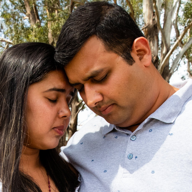 Call for answers: Ashwitha and Praveen D'Souza are grieving their baby girl Nigella, who was declared deceased soon after she was born at Blacktown Hospital on June 22.
