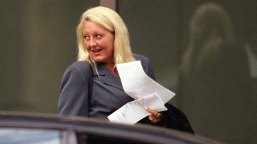 Nicola Gobbo outside the Supreme Court in 2004, at the height of her criminal defence career.