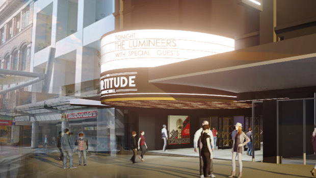 The new 3300-seat Fortitude Music Hall in the Brunswick Street Mall.