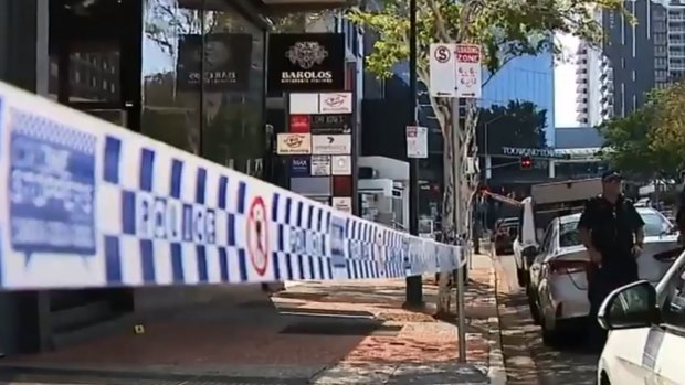Shots were fired at a Toowong restaurant on Sunday.