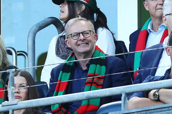 Prime Minister Anthony Albanese is passionate supporter of the South Sydney Rabbitohs.