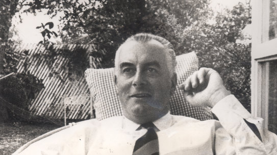 Gough Whitlam at home in Albert Street, Cabramatta, in 1970.