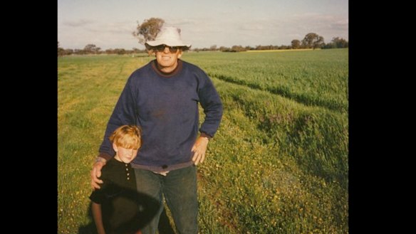 Canberra Demons player-coach Kade Klemke and his father Lester.