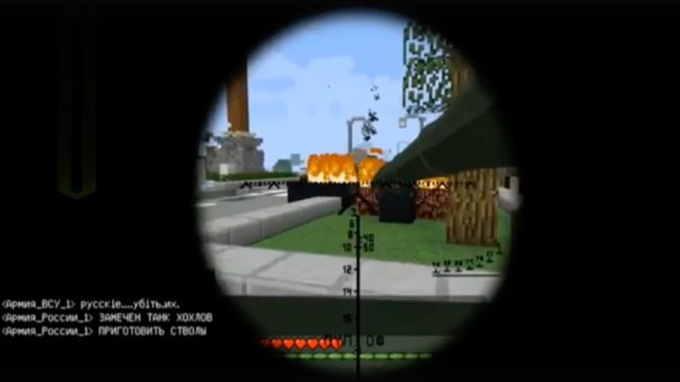 In Minecraft, Russian players re-enacted the battle for Soledar in Ukraine.