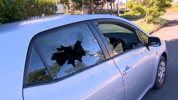 Vandals smashed the windows of cars parked in Annerley last night.