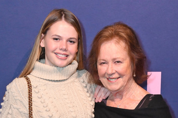 Nicole Kidman's mother Janelle attended Thursday's screening with granddaughter Lucia Hawley (daughter of Antonia Kidman).