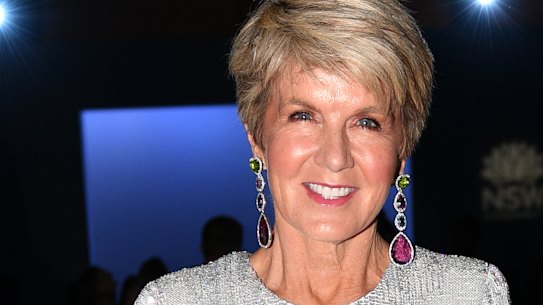 Julie Bishop is fast becoming a regular face at social events.