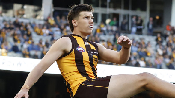 Hawthorn are missing Mitch Lewis who has not played since round 3. 