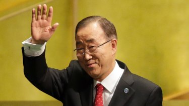 Former United Nations Secretary-General Ban Ki-moon, shortly before his departure from the institution in late 2016.