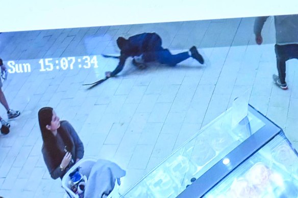 CCTV footage of the Northland machete brawl between warring youth gangs last month.