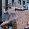 ‘An iconic moment’: Adam Goodes war cry immortalised in bronze