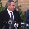 UWA student crashes WA Premier Mark McGowan’s press conference on Wednesday, August 10, to ask about abortion access in WA. Picture: Nine News Perth