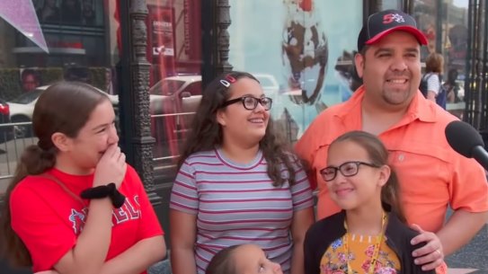 A scene from the Jimmy Kimmel Live video that Will Smith posted on his Instagram.