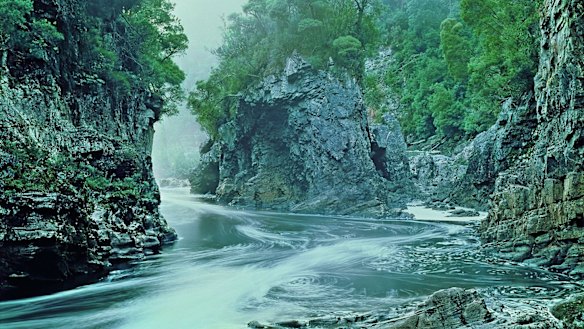 Saved by protestors in the 1980s: Rock Island Bend, Franklin River, now in the Franklin-Gordon Wild Rivers National Park.
Tasmania c. 1980