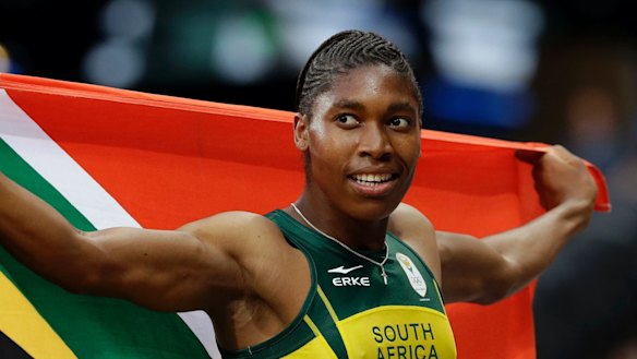 South Africa’s Caster Semenya at the 2012 Olympics in London.