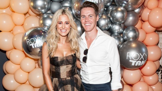 Roxy Jacenko with her husband Oliver Curtis.