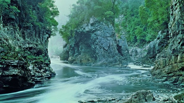 Saved by protestors in the 1980s: Rock Island Bend, Franklin River, now in the Franklin-Gordon Wild Rivers National Park.
Tasmania c. 1980