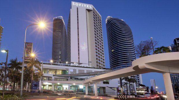 The sting ended with the arrest near the Sofitel Hotel in Broadbeach on the Gold Coast.