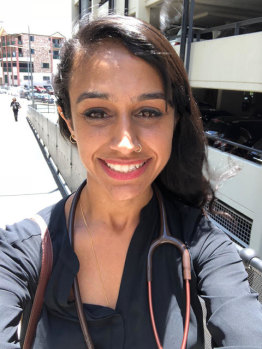 Tash Port rarely took selfies, and her mother, Indrani, has only one image of her daughter with a stethoscope around her neck - which Tash took on the day she graduated from medical school in Melbourne.